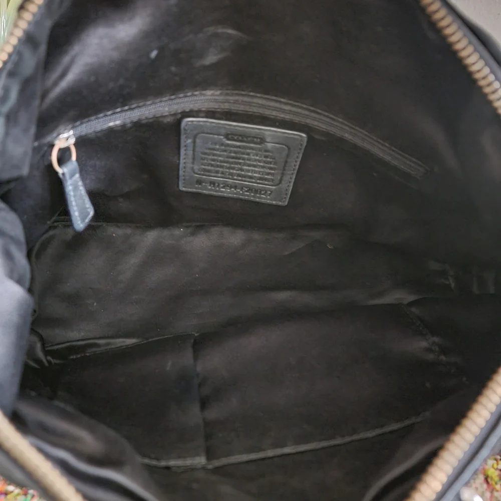 Coach Black Ashley Dotted Art Satchel Bag - Picture 7 of 7